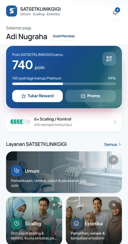 Aplikasi PWA untuk Klinik Gigi